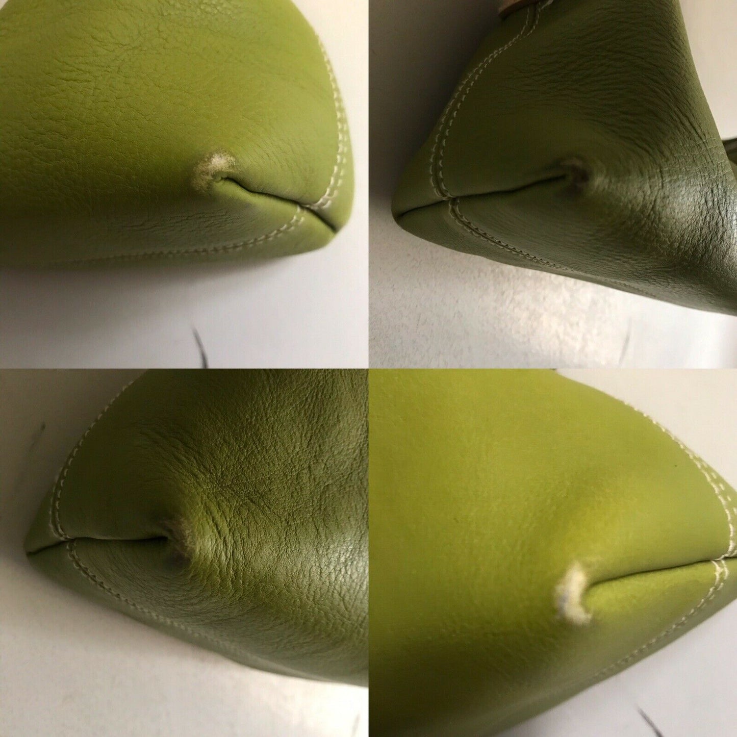 Furla Medium Green Leather Shoulder Bag
