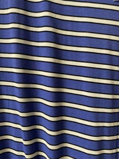 Nicole Miller blue white stripe msrp small short casual dress