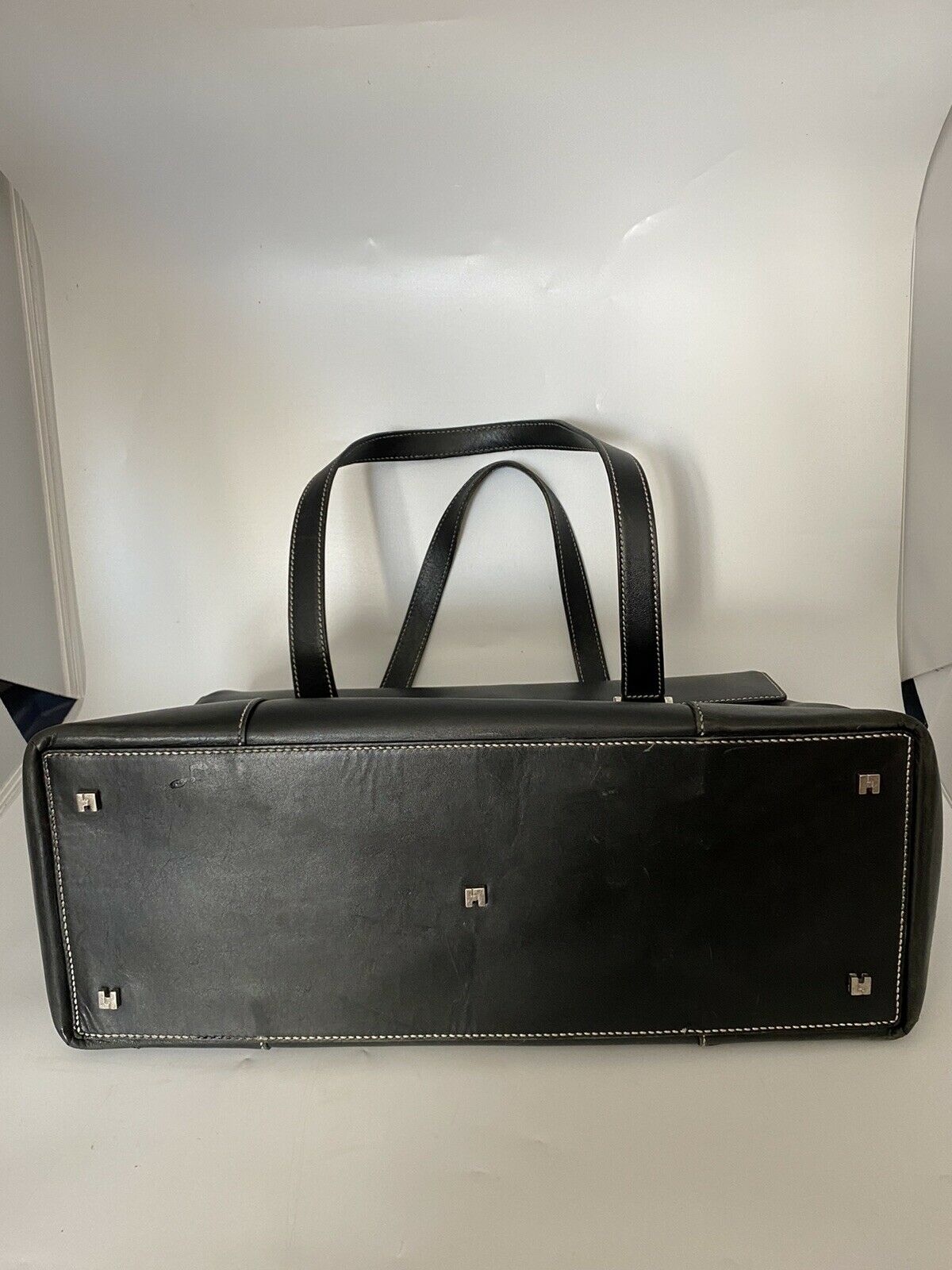 LAMBERTSON TRUEX Black Leather Classic handbag