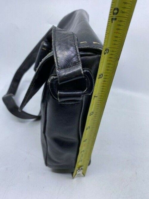 prada vintage black leather cross body bag