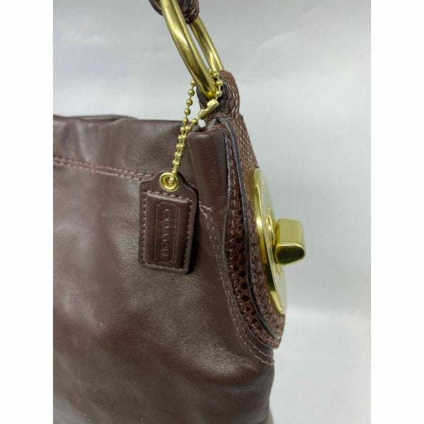 COACH XL Leather Brown Shoulder Bag Very Good Condition