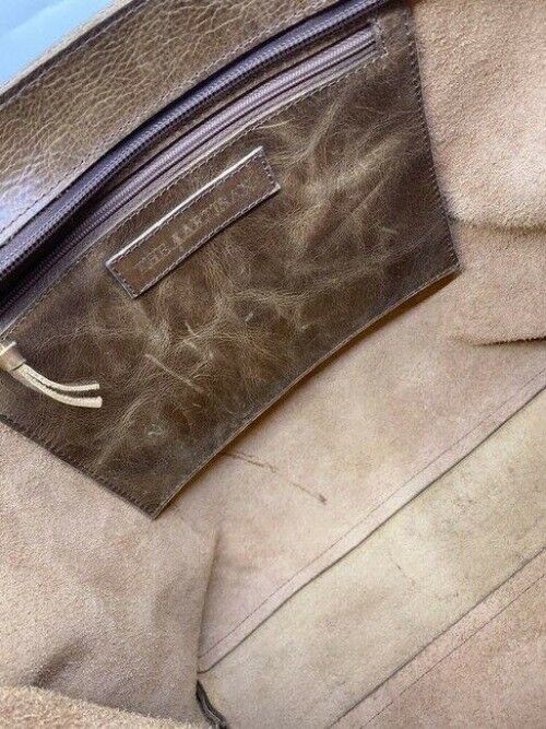 the artisan bag brown leather tote