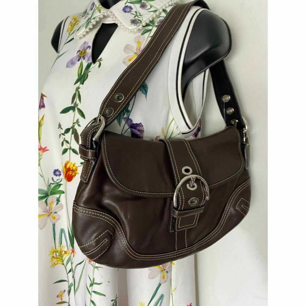 Coach Brown Medium Leather Shoulder/Handbag
