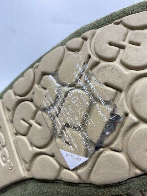 Ugg Australia Green Suede Uggpure Slippers Flats Size Us