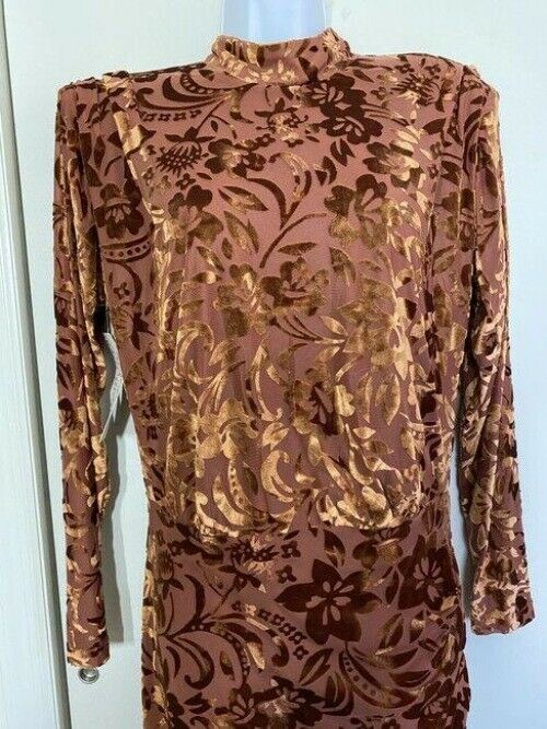 nicole miller new floral burn out msrp short cocktail dress