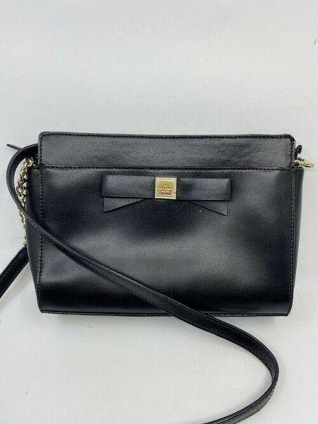 kate spade black leather cross body bag