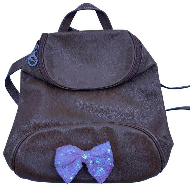 Longchamp Extra Back Pocket Brown Leather Backpack