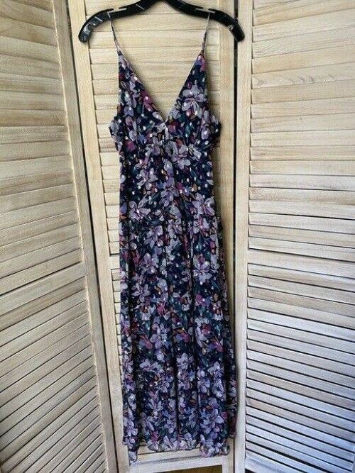 Nicole Miller Purple Blue Teal Msrp Mid Length Short Casual Dress