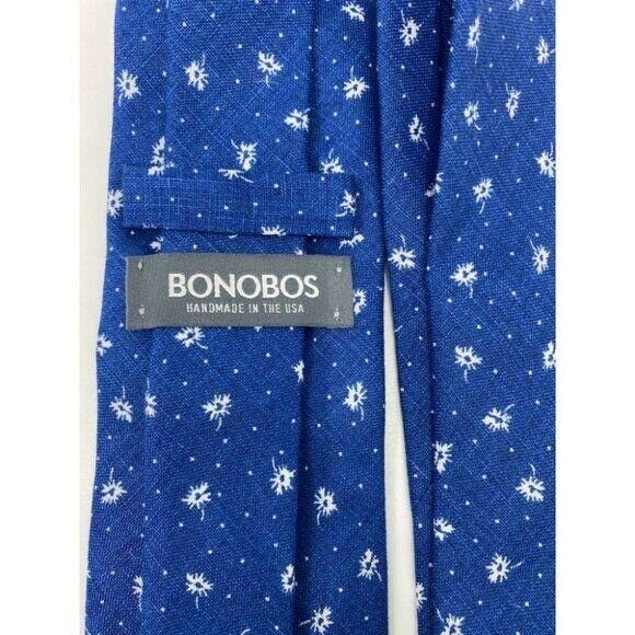 New! BONOBOS Blue Dot Premium Neck Tie Made in USA