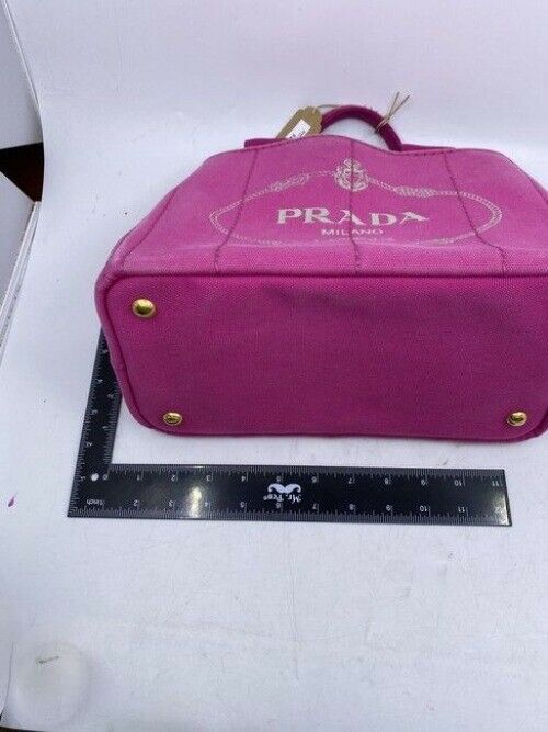 Prada Shopping Tote Canapa Logo Fuxia Shoulder Bag