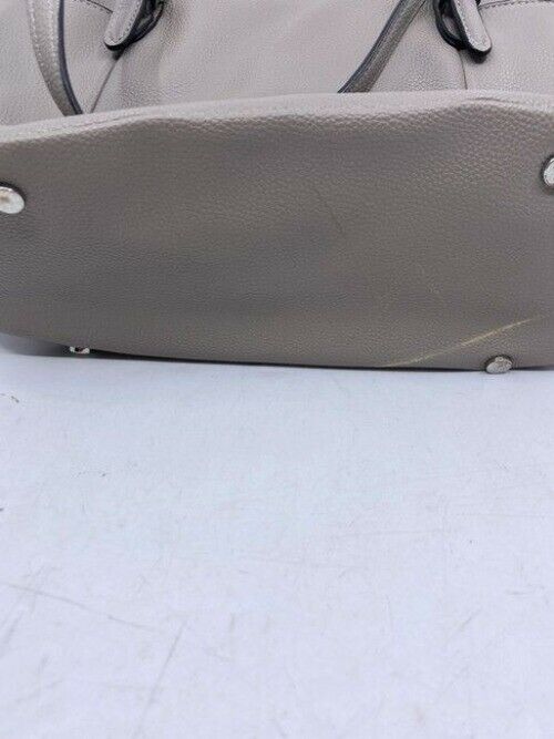 Dana Buchman Gray Leather Shoulder Bag