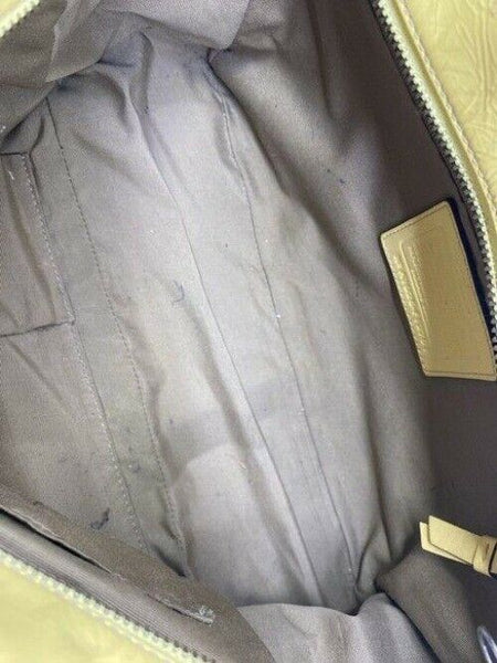 coach w w detachable specialty tie accent yellow shoulder bag