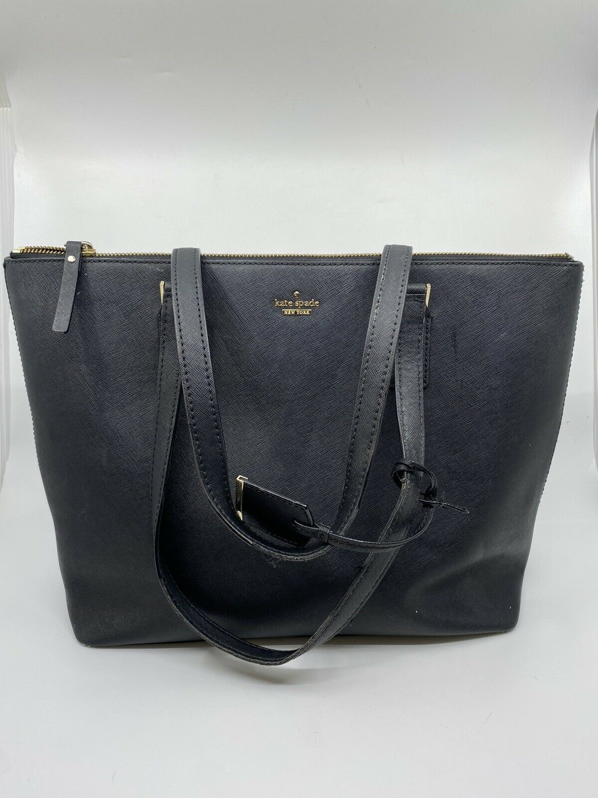 Kate Spade Black saffiano tote bag