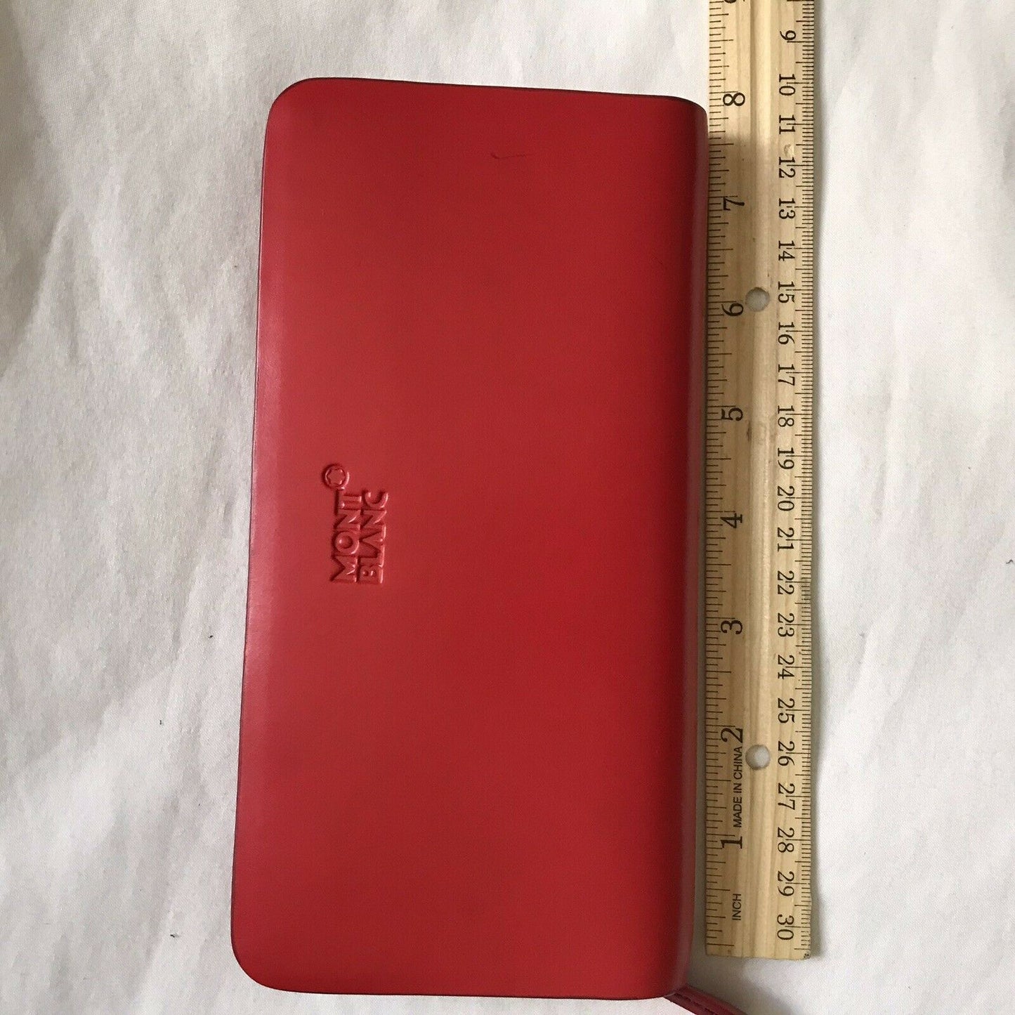 MONT BLANC Red leather Wallet
