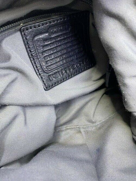 Coach Medium Msrp Black Beige Jacquard Fabric Shoulder Bag