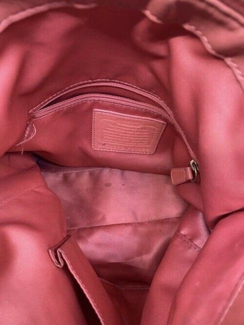 Coach Classic Orangepink Fabric Cross Body Bag
