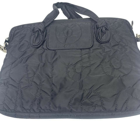marc jacobs padded device black nylon cross body bag