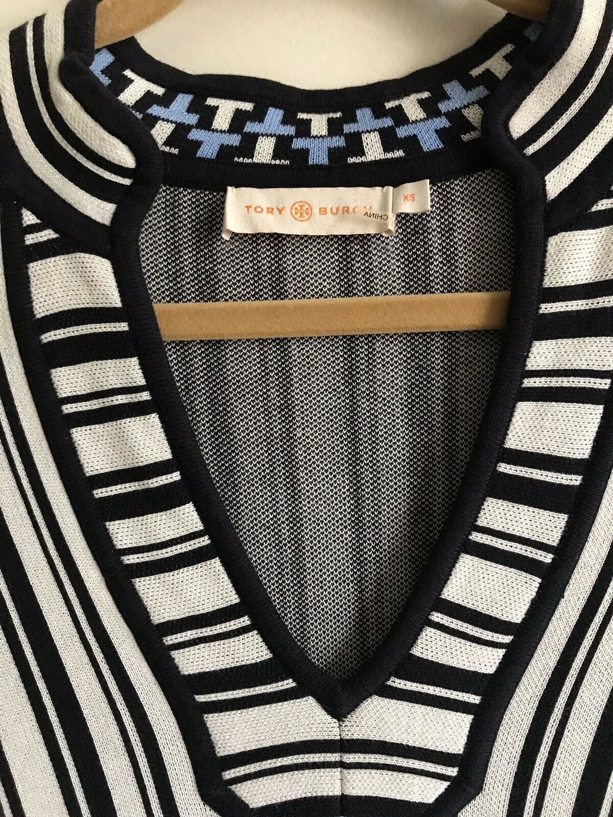TORY BURCH Striped  Tunic top XS