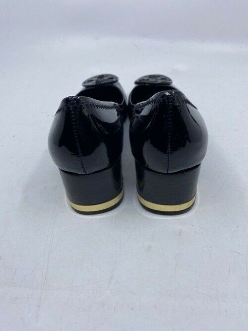 Tory Burch Black Leather Mid Heel Pumps Size Us