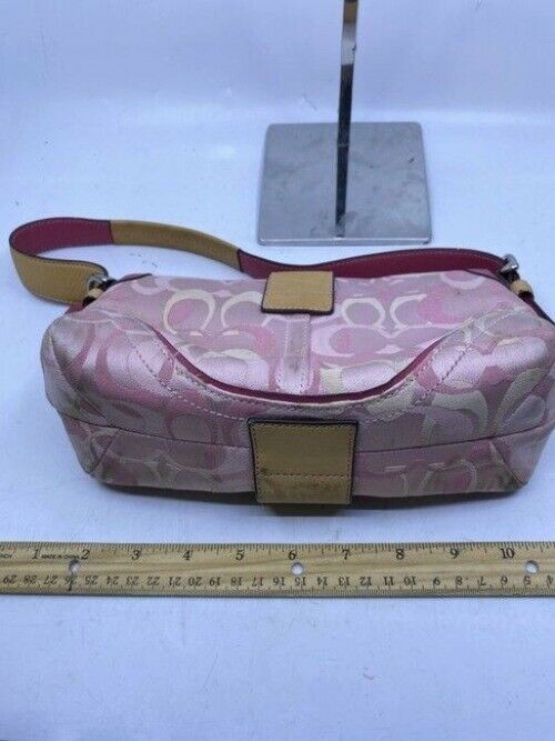 Coach Cute Pink Fabric Shoulder Bag
