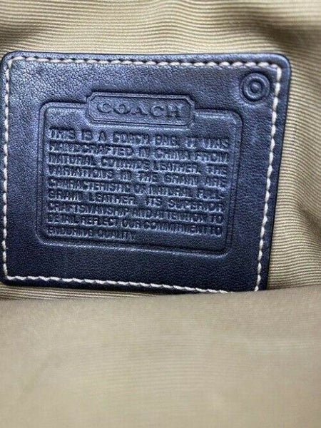 coach black leather cross body bag