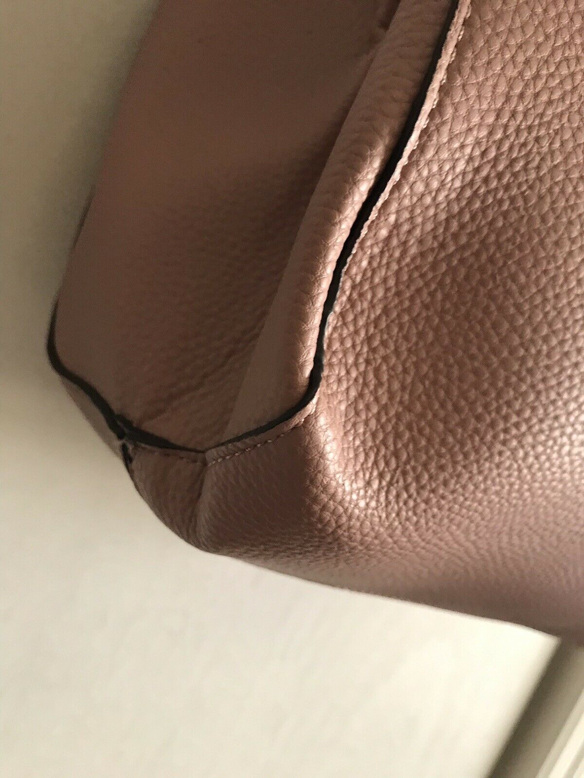 NANETTE LEPORE Large Leather Dusty Pink Handle Bag Tote
