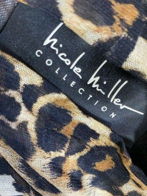 nicole miller multicolor new animal print mesh msrp