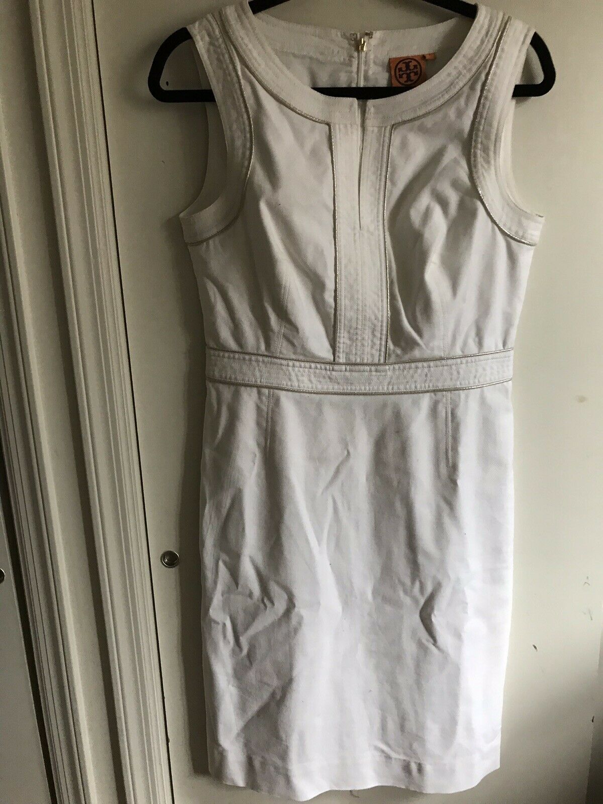 TORY BURCH White Dress Sz 8