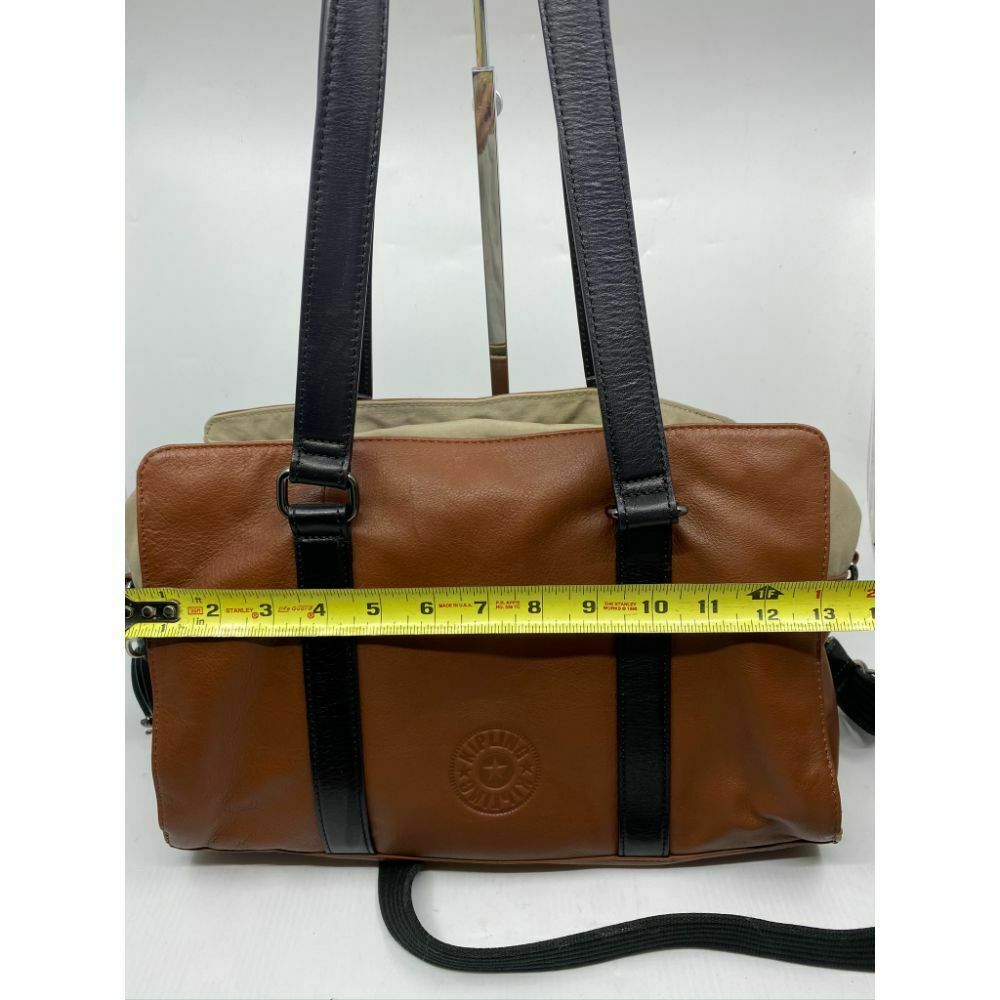 Kipling Brown Large Leather Shoulder Bag