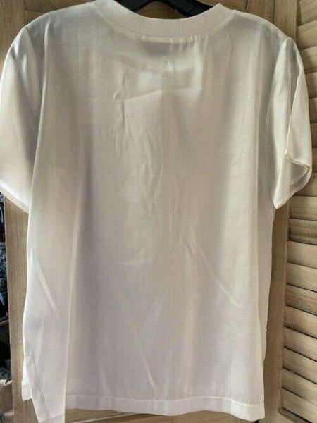 Nicole Miller white msrp small tee shirt