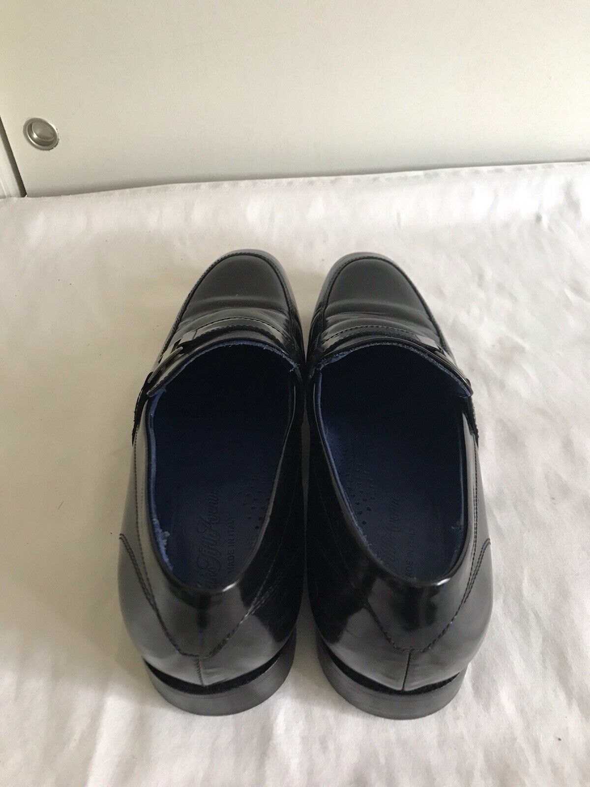 Saks Fifth Avenue Black Leather Loafers