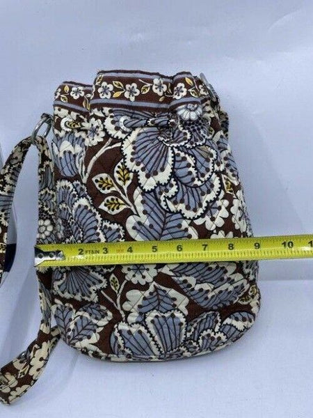 Vera Bradley Msrp Brown Blue White Cross Body Bag