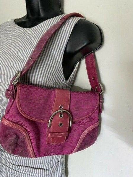 Coach Small Handbag Purple Hobo Bag