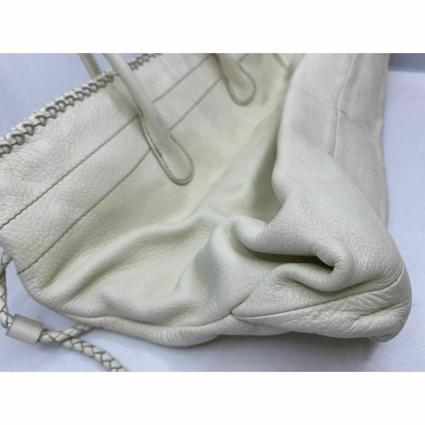 Banana Republic Cream Leather Shoulder Bag