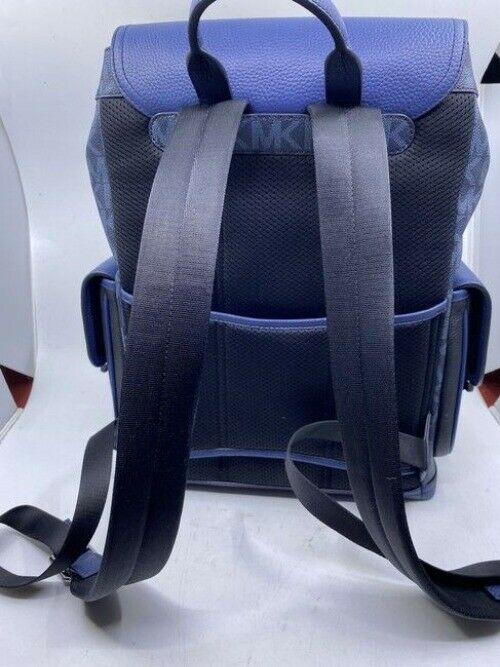 Michael Kors Hudson Logo And Rucksack Admiral Mlti Leather Backpack