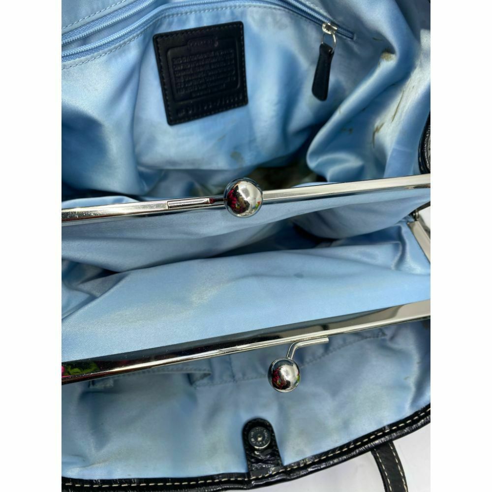 COACH Large Patent Leather Black Shoulder Bag