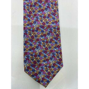 New! BONOBOS Purple Blue Orange Flower Neck Tie