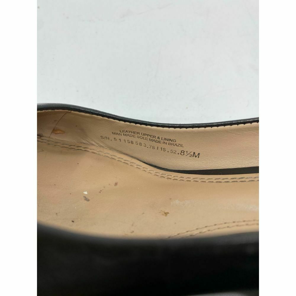 TORY BURCH Black Tan Flat Wedges Shoes Size 8.5