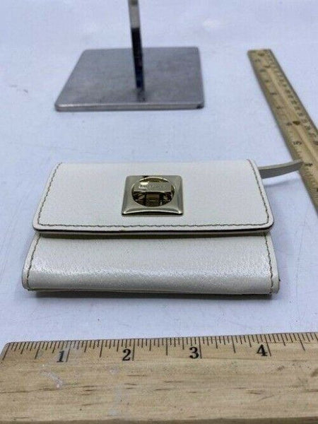 kate spade white small cute id key and coin wallet