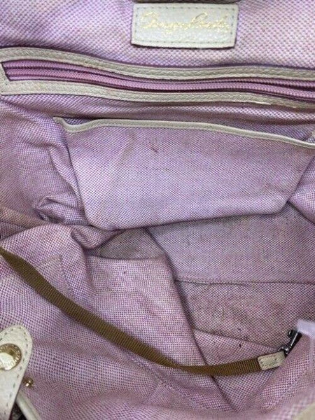 Dooney and Bourke cream leather hobo bag