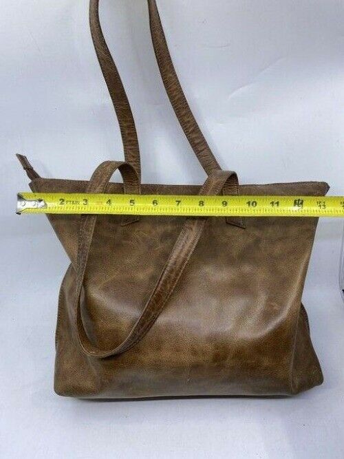 the artisan bag brown leather tote