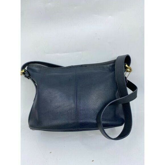 Coach Vintage Black Large Leather Crossbody Bag