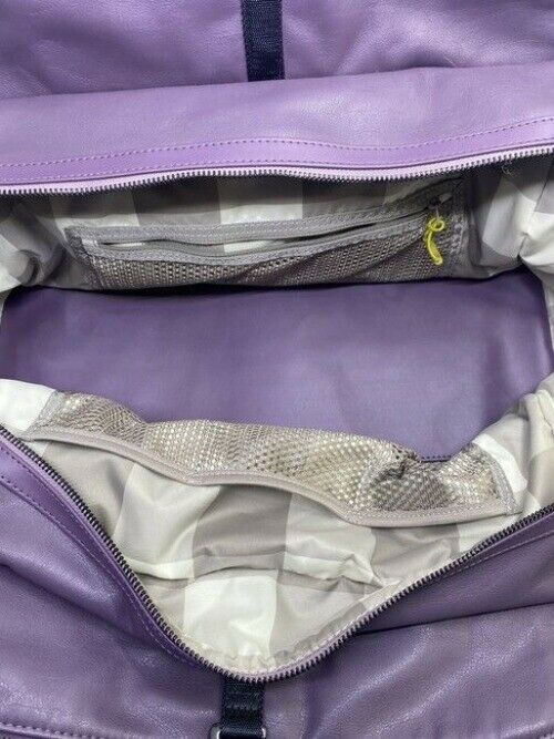 Lululemon Two Times A Yogi Purple Polyurethane Shoulder Bag