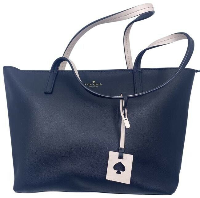 Kate Spade Marina Lakeland Drive Reversible Black Leather Shoulder Bag