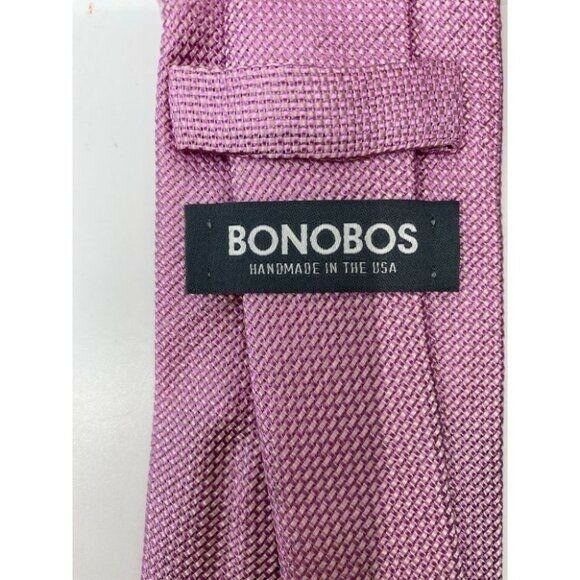 New! BONOBOS Pink Premium Neck Tie Made in USA