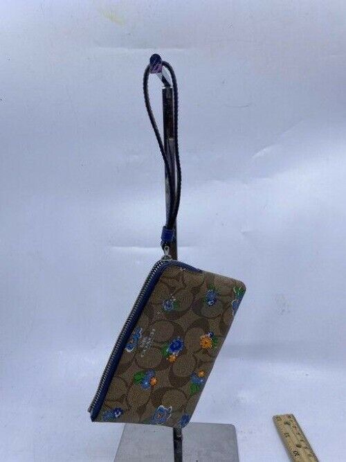 coach floral multicolor wristlet