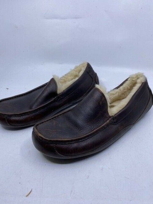 Ugg Australia Brown Leather Slip On Flats Size Us