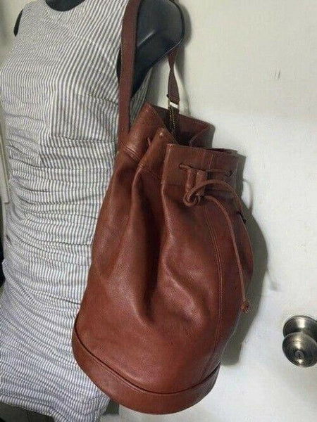 Coach Burgundy Leather Backpack