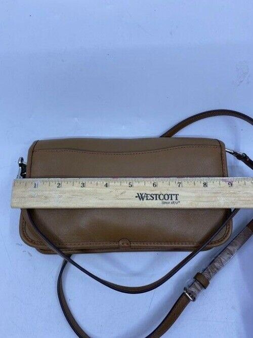 coach vintage caramel leather cross body bag