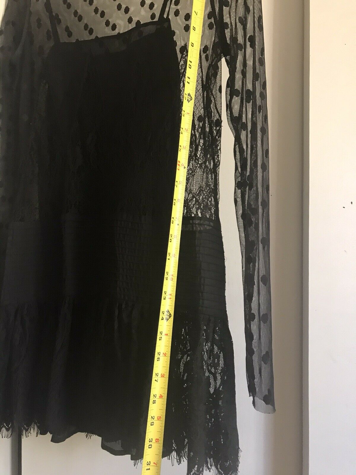 MAJE Black Lace Dress Size 1